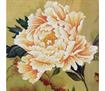 No Count Cross Stitch - Printed Aida 11 - blooming peony2
