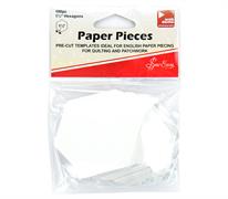 Paper Pieces - Pre-cut - Hexagon - 1.25" - 100pc