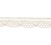 Bowtique Cotton Lace Ribbon 12mm x 5m Cream
