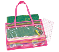 Mat Tote with Pockets - W51 x H37cm - Pink