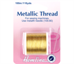 Metallic Thread - 100m - Gold