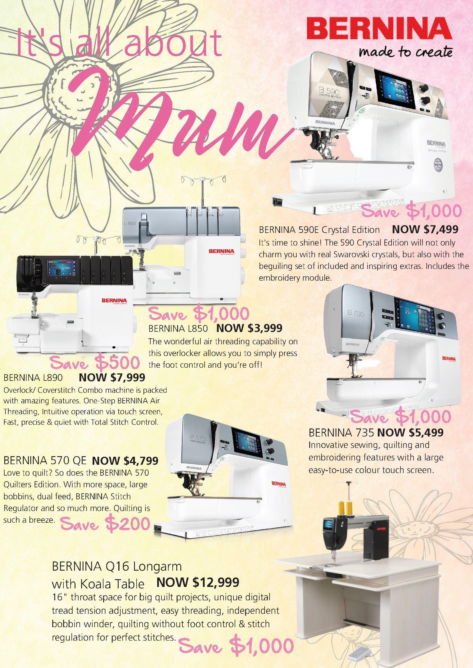 Bernina Mother's Day Flyer page 1